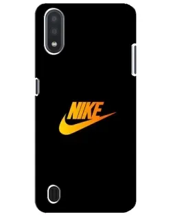 Чехол для Samsung Galaxy M01 Core (A013F) с картинкой «Золотой логотип Nike»
