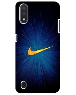 Чохол для Samsung Galaxy M01 Core (A013F) з картинкою «Синій пульс Nike»