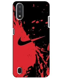 Чохол для Samsung Galaxy M01 Core (A013F) з картинкою «Червоні бризки Nike»