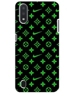 Чехол для Samsung Galaxy M01 Core (A013F) с картинкой «Неоновый принт LV»