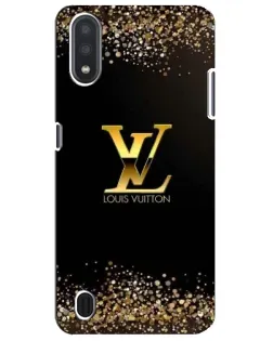 Чехол для Samsung Galaxy M01 Core (A013F) с картинкой «LV — золотые искры»