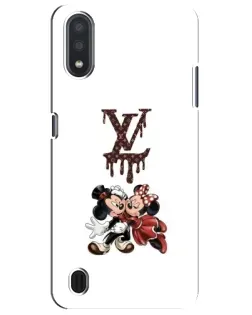Чехол для Samsung Galaxy M01 Core (A013F) с картинкой «LV и Микки Маус»