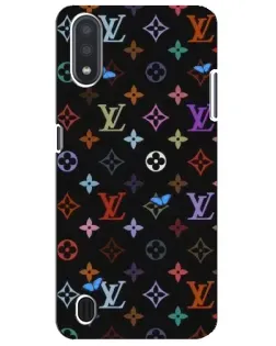 Чехол для Samsung Galaxy M01 Core (A013F) с картинкой «Цветная монограмма LV»