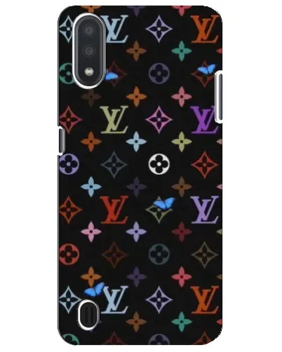 Чехол для Samsung Galaxy M01 Core (A013F) с картинкой «Цветная монограмма LV»