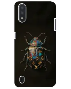 Чехол для Samsung Galaxy M01 Core (A013F) с картинкой «LV — мраморный принт»