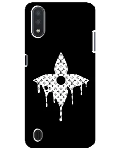 Чехол для Samsung Galaxy M01 Core (A013F) с картинкой «Цветочная монограмма»