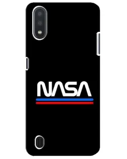 Чехол для Samsung Galaxy M01 Core (A013F) с картинкой «NASA — классика Red Blue» Чехол для Samsung Galaxy M01 Core (A013F) с картинкой «NASA — классика Red Blue»
