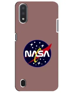 Чехол для Samsung Galaxy M01 Core (A013F) с картинкой «NASA — ретро космос»