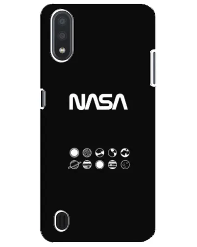 Чехол для Samsung Galaxy M01 Core (A013F) с картинкой «NASA — технический принт» Чехол для Samsung Galaxy M01 Core (A013F) с картинкой «NASA — технический принт»