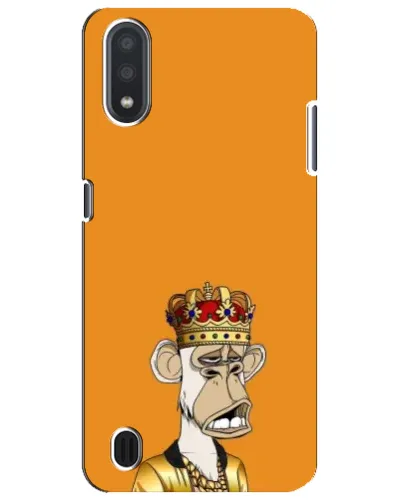 Чехол для Samsung Galaxy M01 Core (A013F) с картинкой «Золотая обезьяна Bored Ape» Чехол для Samsung Galaxy M01 Core (A013F) с картинкой «Золотая обезьяна Bored Ape»