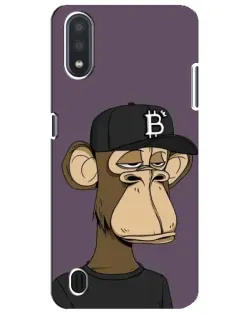 Чехол для Samsung Galaxy M01 Core (A013F) с картинкой «Bored Ape в кепке»
