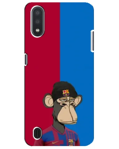 Чехол для Samsung Galaxy M01 Core (A013F) с картинкой «Bored Ape — фанат Барсы» Чехол для Samsung Galaxy M01 Core (A013F) с картинкой «Bored Ape — фанат Барсы»