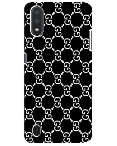 Чехол для Samsung Galaxy M01 Core (A013F) с картинкой «Gucci — сетчатый паттерн»