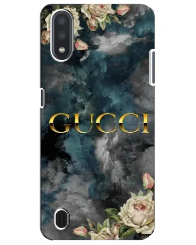 Чехол для Samsung Galaxy M01 Core (A013F) с картинкой «Абстрактные цветы Gucci»