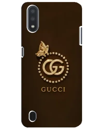 Чехол для Samsung Galaxy M01 Core (A013F) с картинкой «Gucci — золотая бабочка»