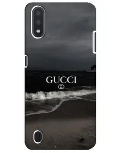 Чехол для Samsung Galaxy M01 Core (A013F) с картинкой «Gucci — морской прибой»