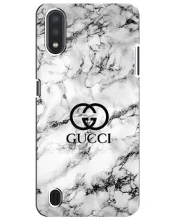 Чехол для Samsung Galaxy M01 Core (A013F) с картинкой «Gucci — мраморный шик»