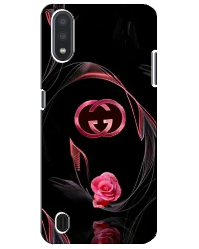 Чехол для Samsung Galaxy M01 Core (A013F) с картинкой «Gucci — неоновая роза»