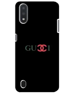 Чехол для Samsung Galaxy M01 Core (A013F) с картинкой «Gucci — красный градиент»