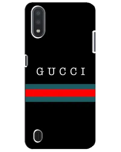 Чехол для Samsung Galaxy M01 Core (A013F) с картинкой «Gucci — красный пояс»