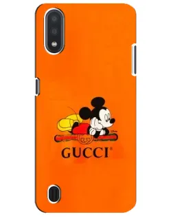Чохол для Samsung Galaxy M01 Core (A013F) з картинкою «Міккі Маус Gucci — помаранч»