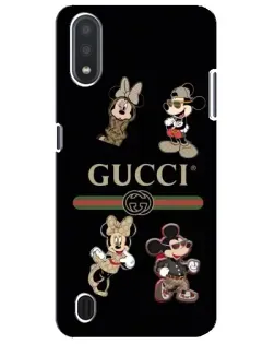 Чохол для Samsung Galaxy M01 Core (A013F) з картинкою «Gucci — герої Disney та монограма»