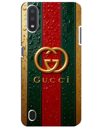Чохол для Samsung Galaxy M01 Core (A013F) з картинкою «Gucci — фірмова смуга та золото» Чохол для Samsung Galaxy M01 Core (A013F) з картинкою «Gucci — фірмова смуга та золото»