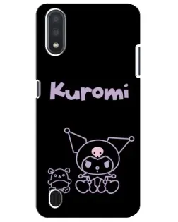 Чохол для Samsung Galaxy M01 Core (A013F) з картинкою «Kuromi — чорний мінімалізм»
