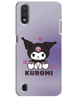 Чехол для Samsung Galaxy M01 Core (A013F) с картинкой «Kuromi — фиолетовый арт»