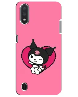 Чехол для Samsung Galaxy M01 Core (A013F) с картинкой «Kuromi — любовь в сердце»
