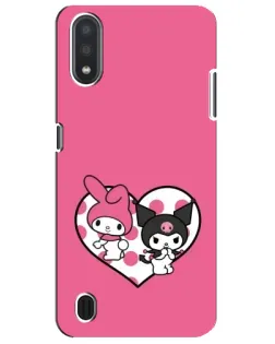 Чехол для Samsung Galaxy M01 Core (A013F) с картинкой «Kuromi и My Melody»