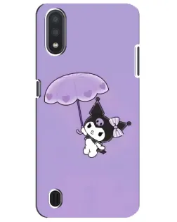 Чехол для Samsung Galaxy M01 Core (A013F) с картинкой «Kuromi с зонтиком»