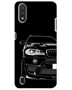 Чехол для Samsung Galaxy M01 Core (A013F) с картинкой «Темный силуэт BMW»