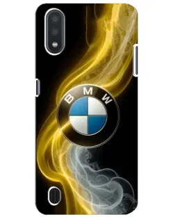 Чехол для Samsung Galaxy M01 Core (A013F) с картинкой «Золотистый дым BMW»