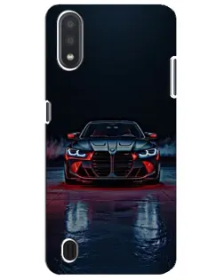 Чехол для Samsung Galaxy M01 Core (A013F) с картинкой «BMW на мокрой дороге»