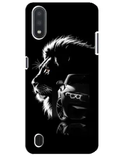 Чехол для Samsung Galaxy M01 Core (A013F) с картинкой «BMW и лев»