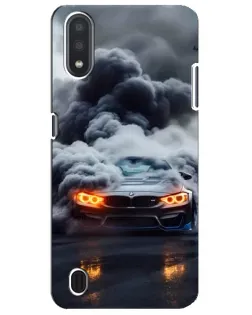 Чехол для Samsung Galaxy M01 Core (A013F) с картинкой «BMW в дыму»