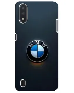 Чехол для Samsung Galaxy M01 Core (A013F) с картинкой «Логотип BMW — минимализм»
