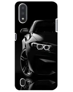 Чохол для Samsung Galaxy M01 Core (A013F) з картинкою «Чорна BMW — профіль»