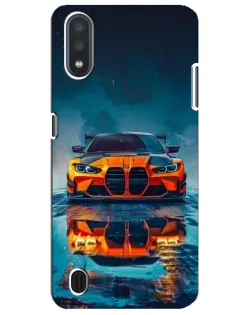Чохол для Samsung Galaxy M01 Core (A013F) з картинкою «BMW — золота емблема»