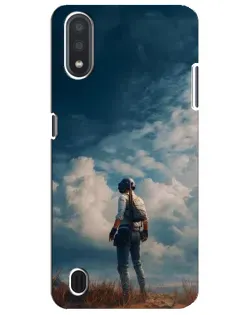 Чехол для Samsung Galaxy M01 Core (A013F) с картинкой «Герой PUBG на скале»