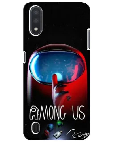 Чехол для Samsung Galaxy M01 Core (A013F) с картинкой «Красный импостер — макро» Чехол для Samsung Galaxy M01 Core (A013F) с картинкой «Красный импостер — макро»