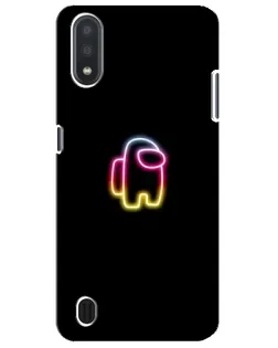 Чехол для Samsung Galaxy M01 Core (A013F) с картинкой «Among Us градиент»