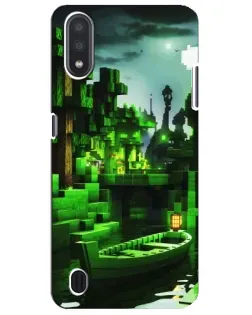 Чехол для Samsung Galaxy M01 Core (A013F) с картинкой «Minecraft лесной пейзаж» Чехол для Samsung Galaxy M01 Core (A013F) с картинкой «Minecraft лесной пейзаж»