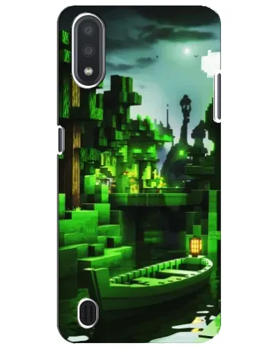 Чехол для Samsung Galaxy M01 Core (A013F) с картинкой «Minecraft лесной пейзаж»