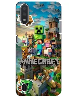 Чехол для Samsung Galaxy M01 Core (A013F) с картинкой «Замок Minecraft» Чехол для Samsung Galaxy M01 Core (A013F) с картинкой «Замок Minecraft»