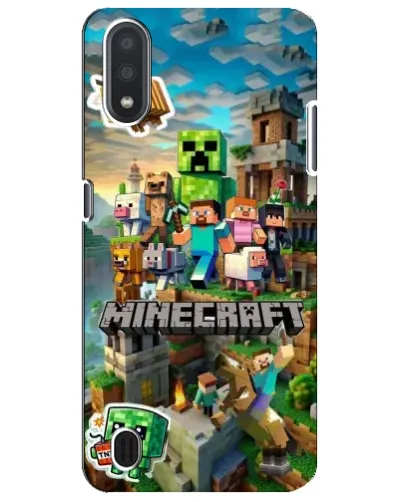 Чехол для Samsung Galaxy M01 Core (A013F) с картинкой «Замок Minecraft»