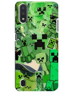Чехол для Samsung Galaxy M01 Core (A013F) с картинкой «Криперы Minecraft» Чехол для Samsung Galaxy M01 Core (A013F) с картинкой «Криперы Minecraft»