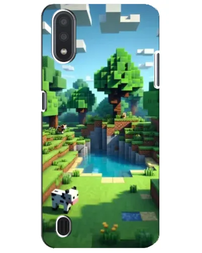 Чехол для Samsung Galaxy M01 Core (A013F) с картинкой «Minecraft летний день»