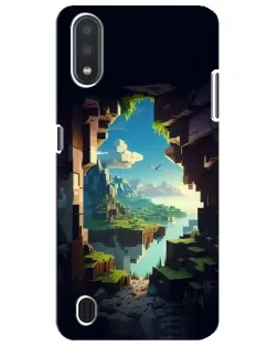 Чехол для Samsung Galaxy M01 Core (A013F) с картинкой «Вид из пещеры»